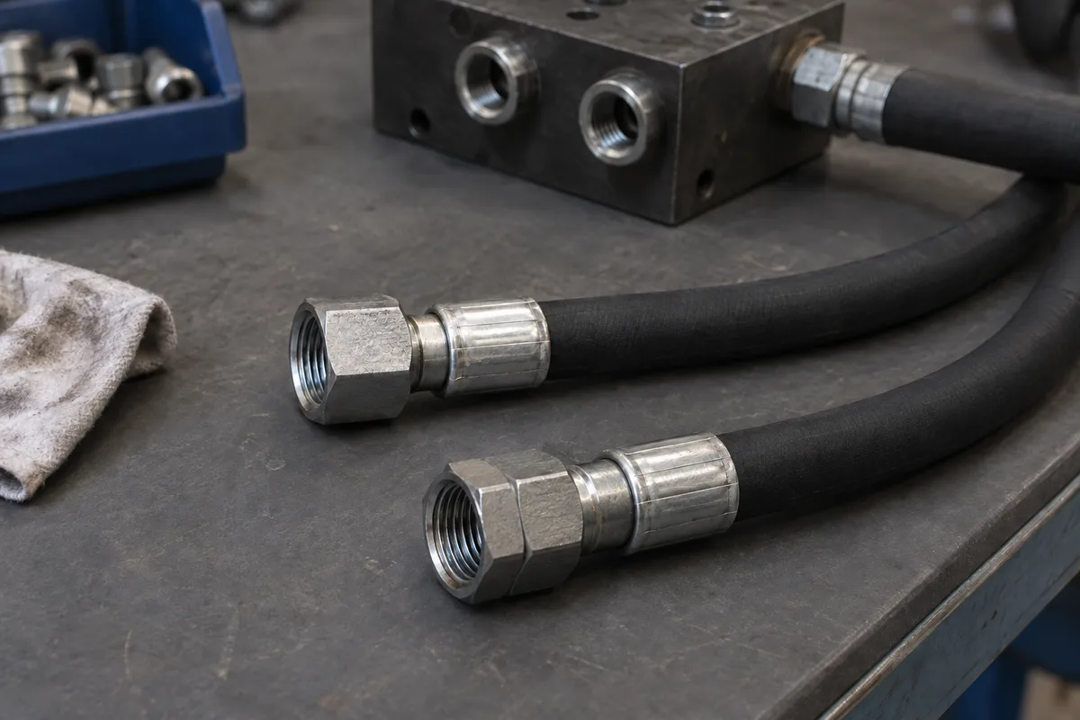 Przewody hydrauliczne z zakutymi stalowymi końcówkami